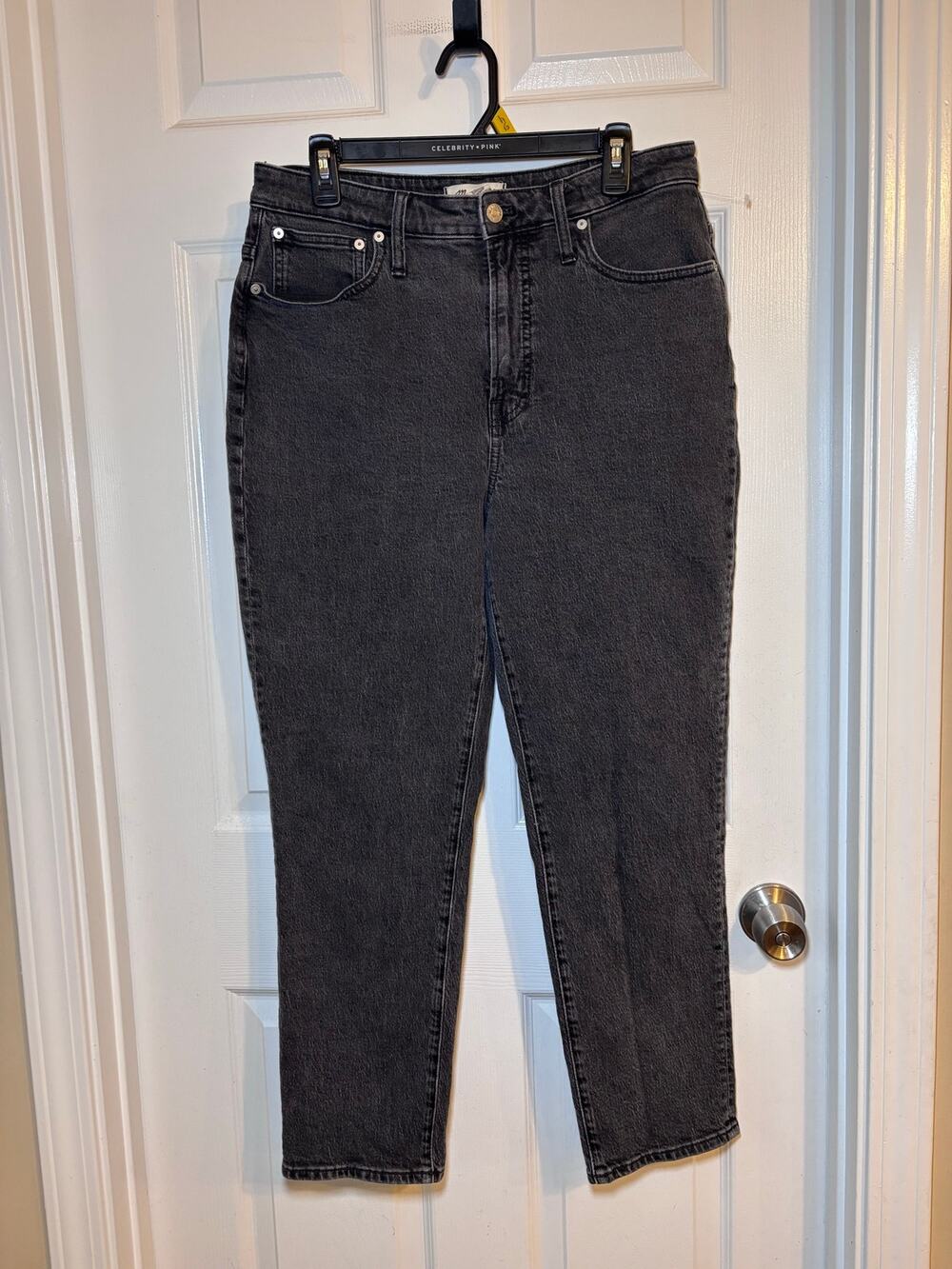 Madewell The Curvy Perfect Vintage Jeans Women’s 30 Black Wash High Rise